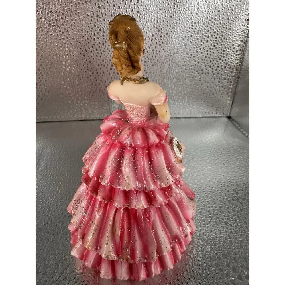 Mis Quince Anos 4.5 inches Pink /Orange Cake Topper Doll